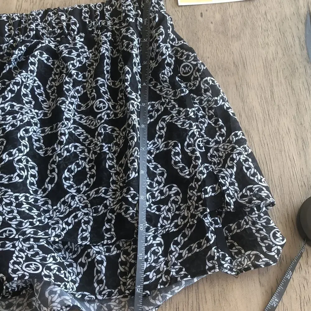 MICHAEL Michael Kors Black and White Chain Beach Coverup -  L - Picture 5 of 6